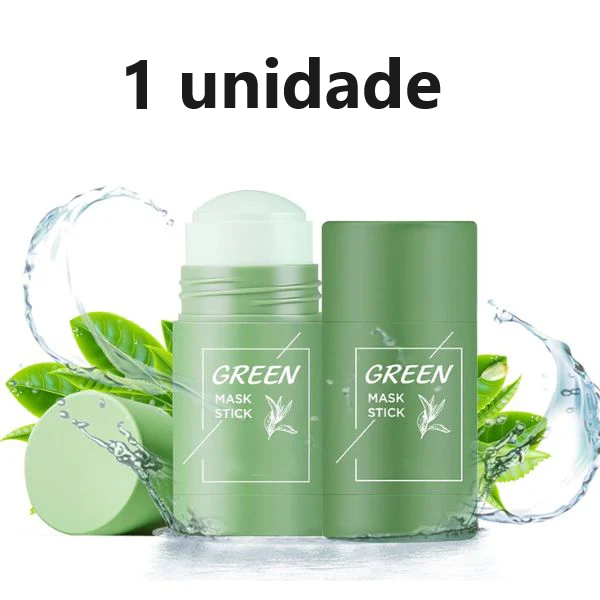 Máscara de Chá Verde Removedora de Cravos,Acne e Poros - GreenMask™