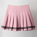 Saia Plissada Xadrez Estilo Harajuku Feminina