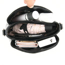 Bolsa feminina de couro, bolsa de ombro pequena, bolsa crossbody