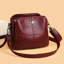 Bolsa feminina de couro, bolsa de ombro pequena, bolsa crossbody