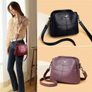 Bolsa feminina de couro, bolsa de ombro pequena, bolsa crossbody