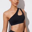 Top Fitness Push Up Ombro Único Feminino