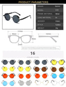 Óculos de Sol Steampunk Metal Design Vintage Unissex