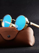 Óculos de Sol Steampunk Metal Design Vintage Unissex