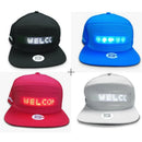 Boné Snapback LED Bluetooth Recarregável Unissex