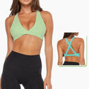 Top Fitness Alça Cruzada Costas Nua Feminino