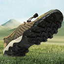 Summer men's outdoor leisure breathable mesh hiking shoes are soft, comfortable, breathable, anti slip, and wear-resistant