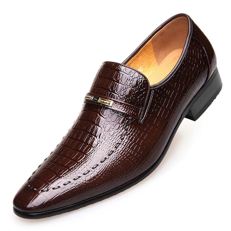 Sapato Formal Drake de Couro Bico Tradicional Masculino