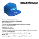 Boné Snapback LED Bluetooth Recarregável Unissex