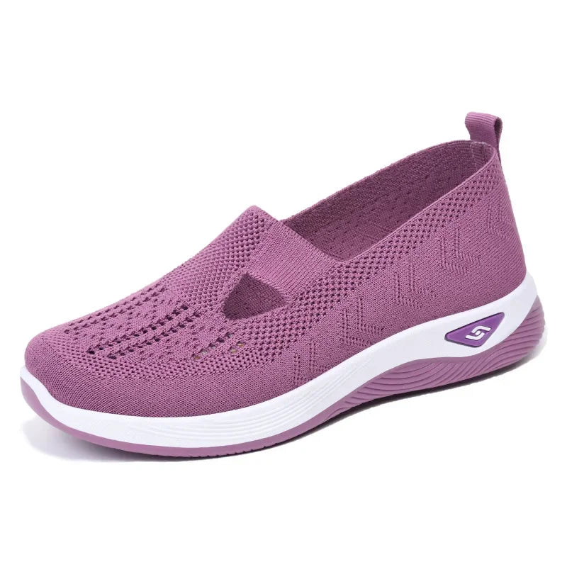 sapatos femininos casuais sola macia respirável confortável