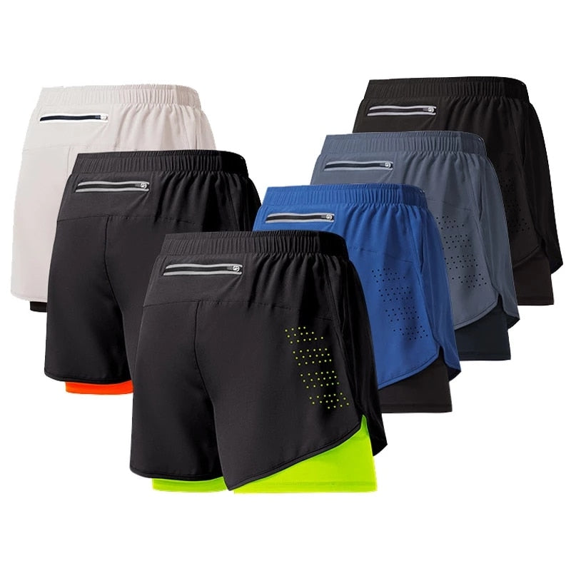 Short Corrida Dupla Camada Masculino