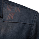 Camisa Jeans Manga Longa Slim Masculina