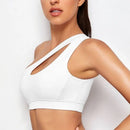 Top Fitness Push Up Ombro Único Feminino