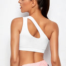 Top Fitness Push Up Ombro Único Feminino