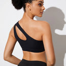 Top Fitness Push Up Ombro Único Feminino