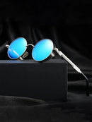 Óculos de Sol Steampunk Metal Design Vintage Unissex