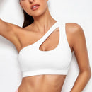 Top Fitness Push Up Ombro Único Feminino