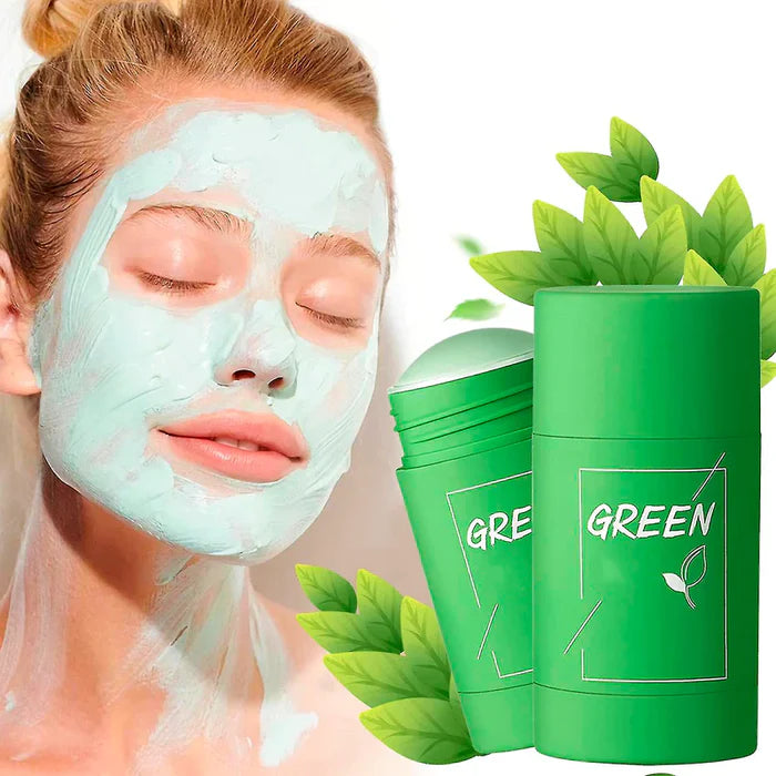 Máscara de Chá Verde Removedora de Cravos,Acne e Poros - GreenMask™