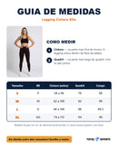 Guia de medidas da legging, P ao GG